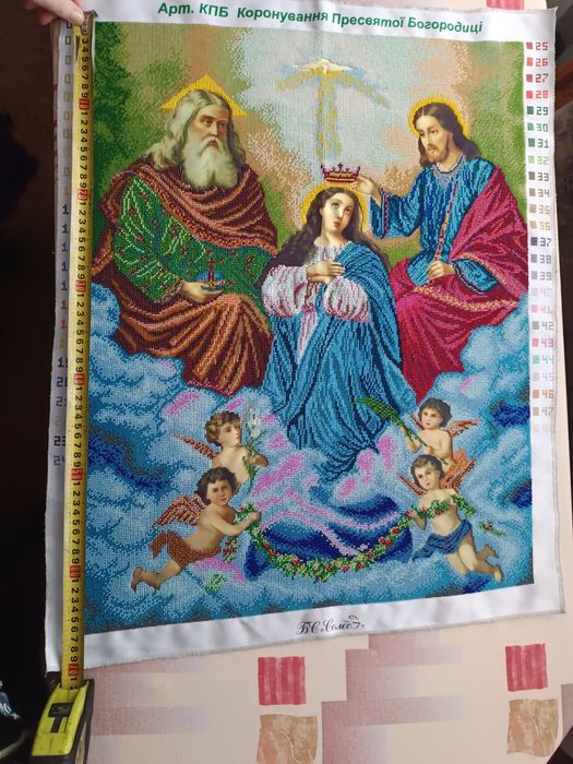 Ікона, вишита чеським бісером, 70*50