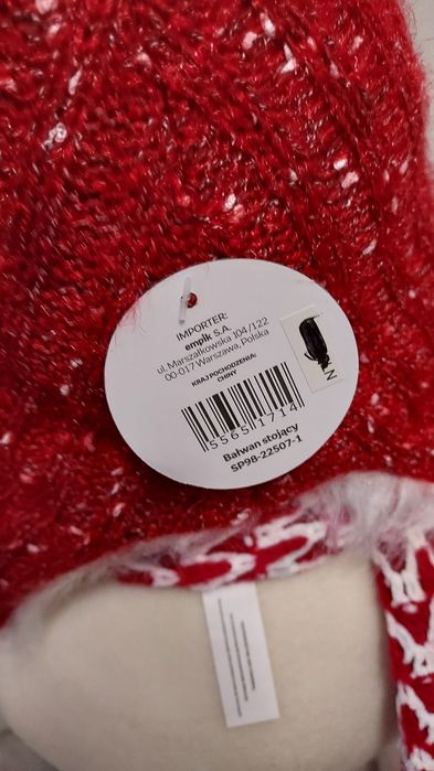Bałwan stojący dekoracja świąteczna Empik