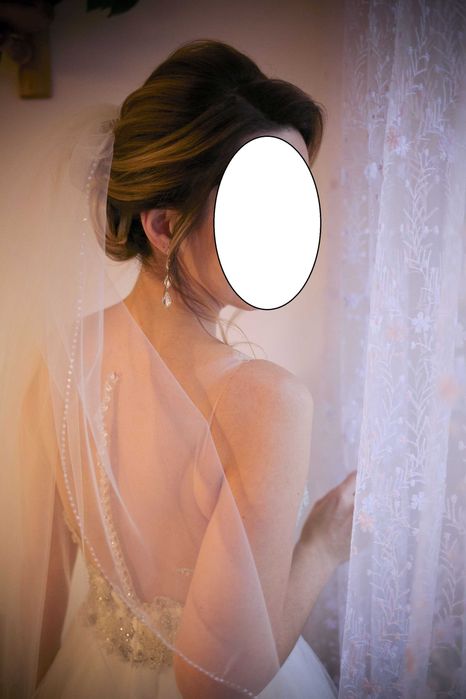 Śliczna suknia ślubna princessa rozmiar "M"