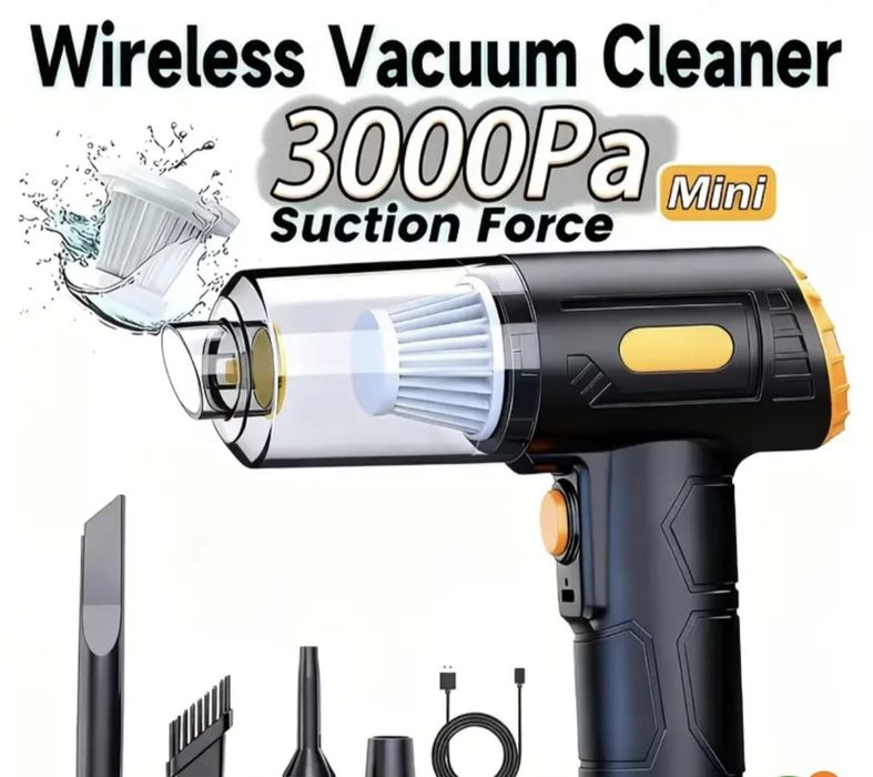 Аккумуляторный пылесос и ветродуйка 2в1