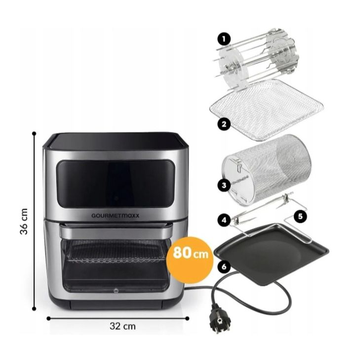 Frytkownica XL  beztłuszczowa airfryer na gorące powietrze