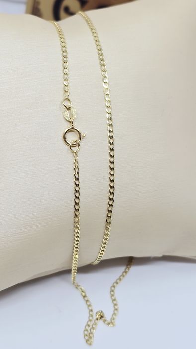 Złoty łańcuszek splot pancerka próba 585 14k