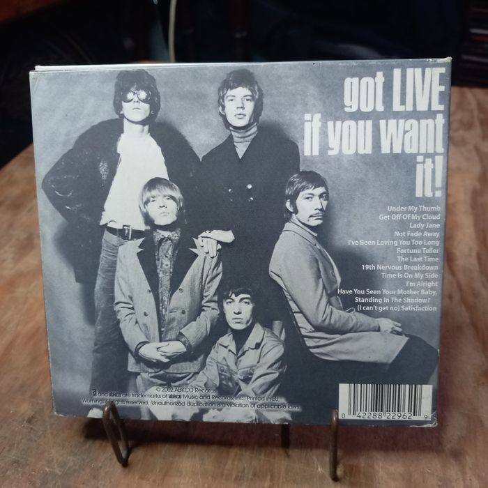CD Rolling Stones "got live if you want it"