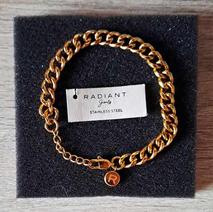 Pulseira Radiant Dourada Aço Inoxidável - Nova
