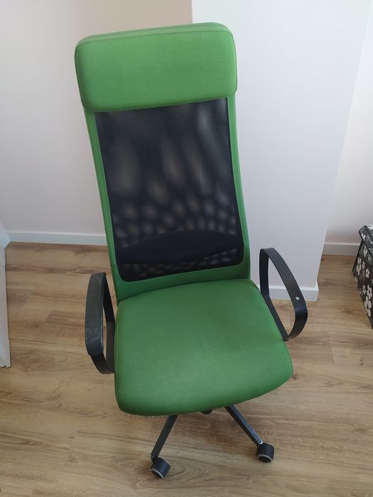 Krzesło biurowe ikea zielone