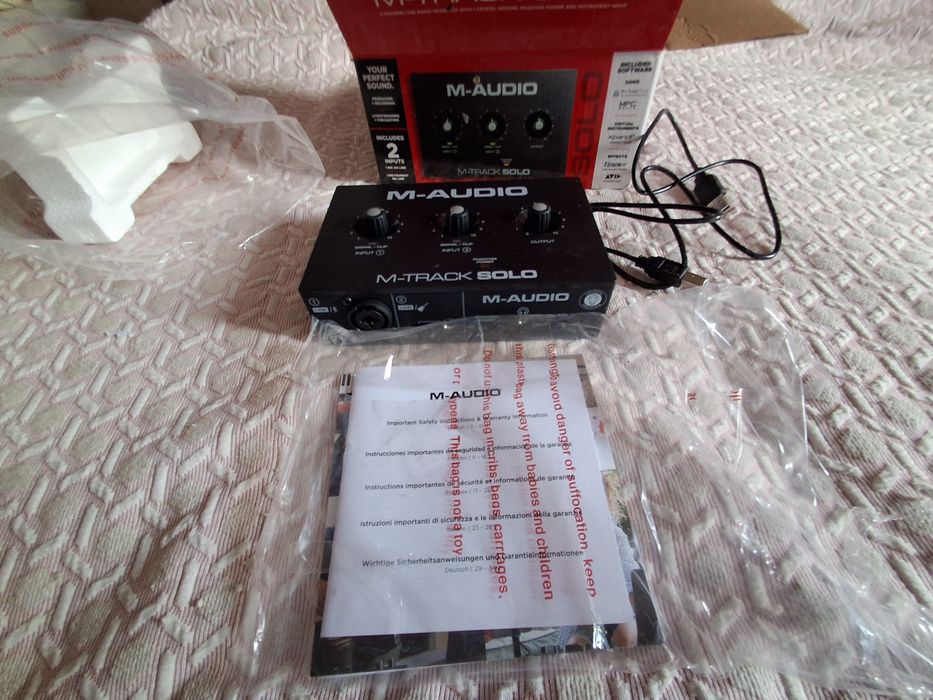 Interface de audio usb M-audio M-track solo