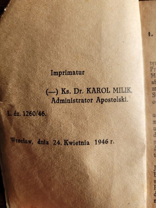 Śpiewnik modlitewnik z 1946 rok
