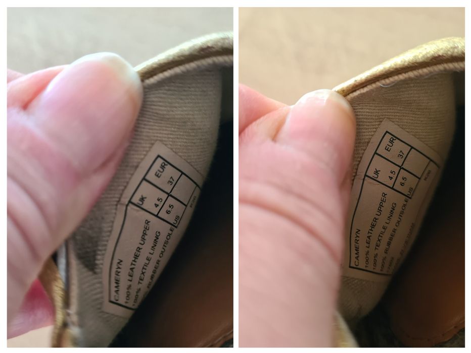 Espadryle Ralph Lauren. Złote. Cameryn. Rozmiar 37. Skóra