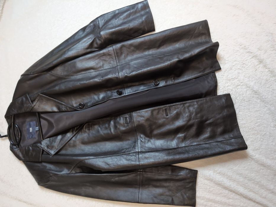 Плащ шкіряний TCM 44 М L розмір натуральна шкіра