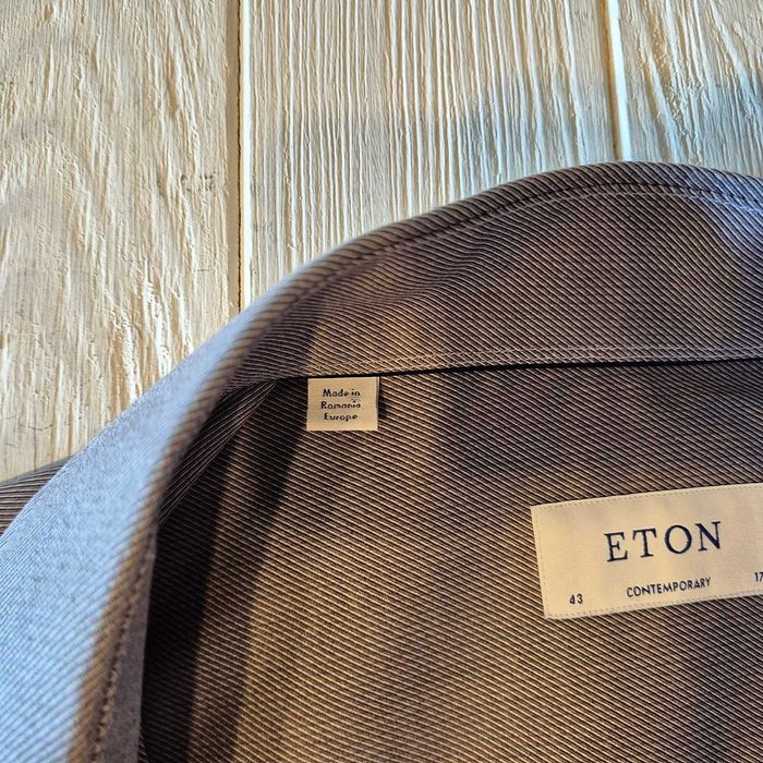 Сорочка преміум Eton Швеція в новому стані. Розмір 43 17.