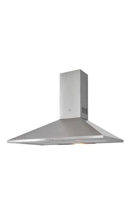 Okap kominowy 90 x 90 cm, inox, silny wyciąg