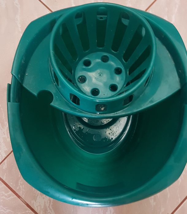 Wiadro zielone, wiadro na mop, wiadro z koszem