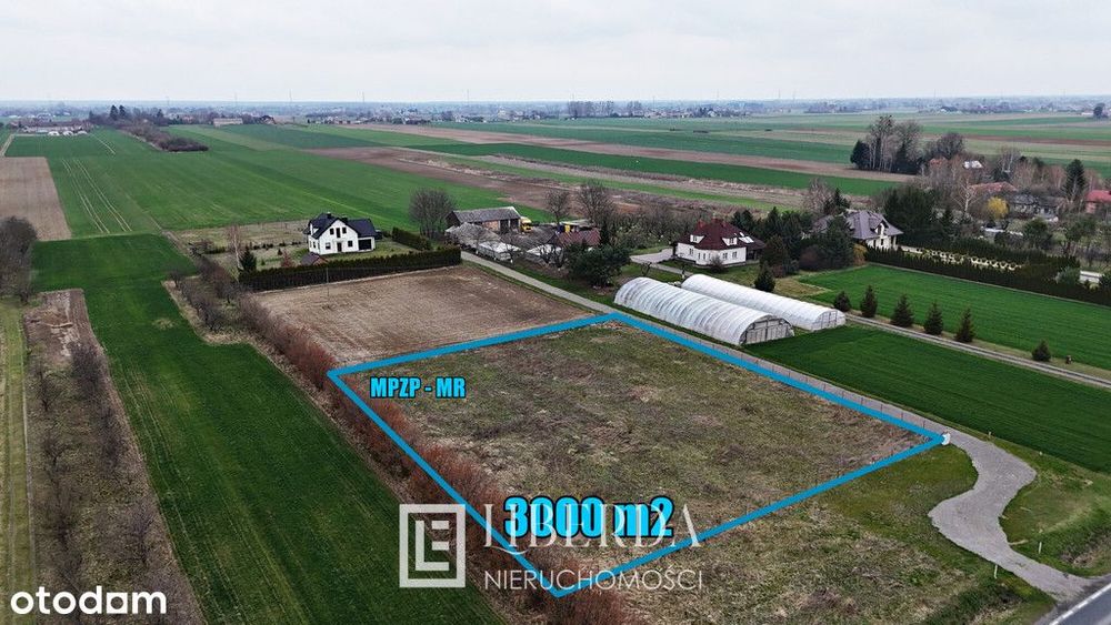 Działka pod zabudowę jednorodzinną 3000 m2