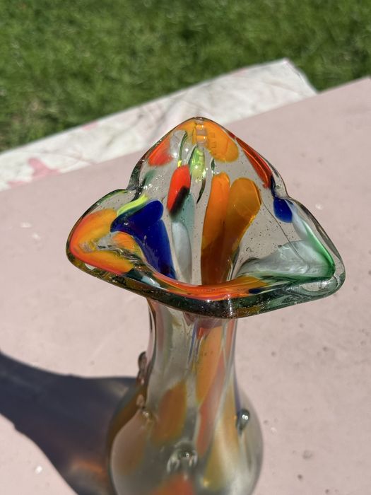 Wazon szklany kolorowy Sękacz z HSG Ząbkowice