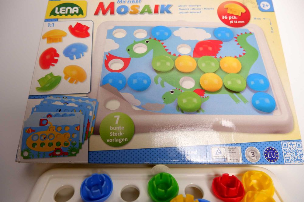 Крупная мозаика для малышей 2+ игрушки развивающие сортер первая