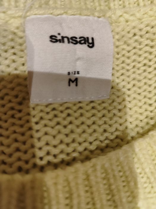 Sweterek damski żółty