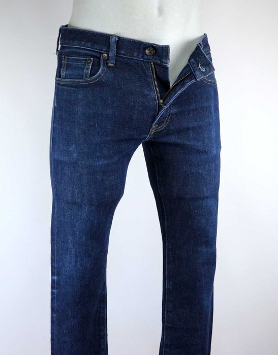 Uniqlo SLim Fit spodnie jeansy W32 L30 Selvedge Denim pas 2 x 41/42 cm