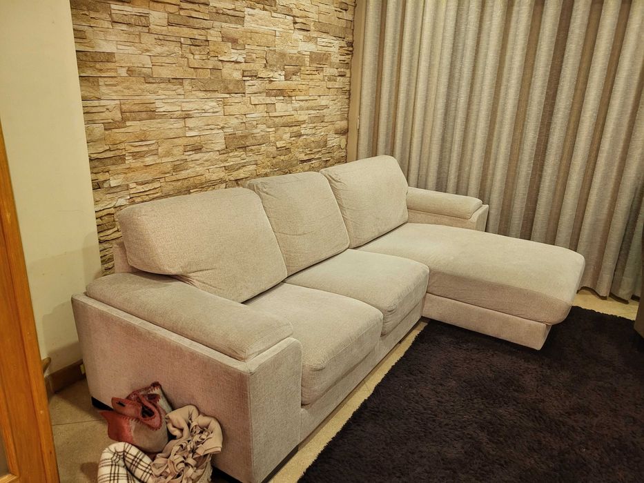 Sofá cheselong 3 lugares