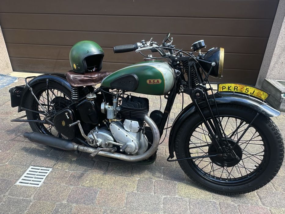 BSA M20 1945 | Zabytek | Biała karta | Ubezpieczony | Części + Oryginalne klucze BSA