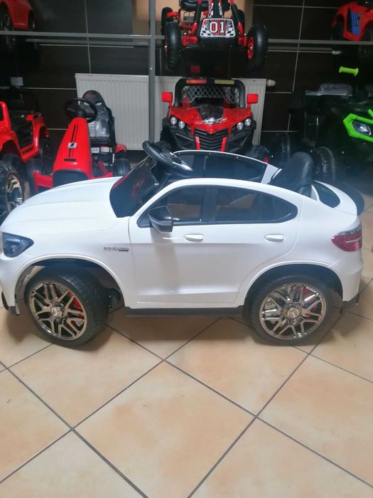 Samochód MERCEDES GLC63s 4x4 biały na akumulator dla dzieci
