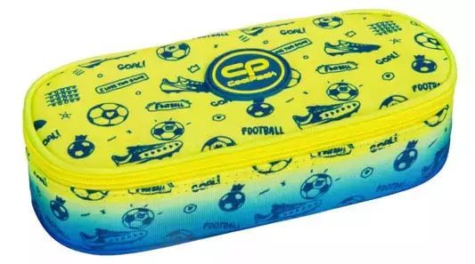 Piórnik owalny Coolpack Football, żółty. Patio