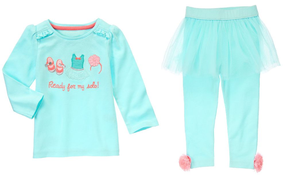 GYMBOREE komplet bluzeczka i legginsy tutu Snowflake Glamour 3T