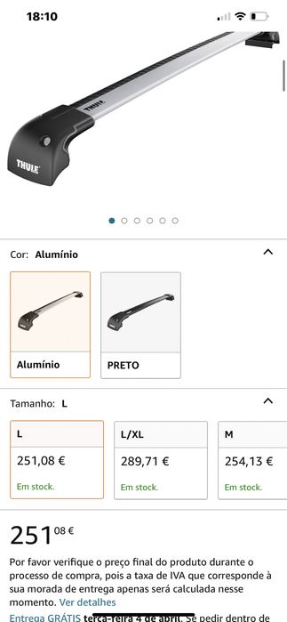 Barras de tejadilho