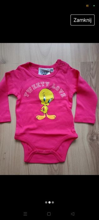 Body długi rękaw rozm 62