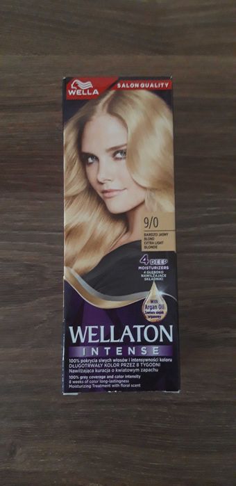 Wyprzedaż! Farba Wellaton Intense 9/0 Bardzo jasny blond okazja!