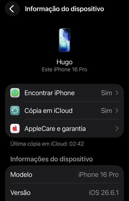 Iphone 16pro 128GB impecavel