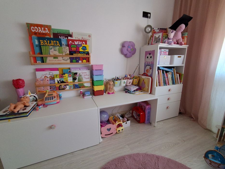 Móveis Quarto Menina + Cama MONTESSORI