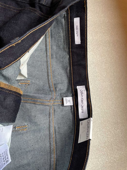 Джинсы calvin klein (ck slim wide leg chromite)с америки 32(m), 34 (l)