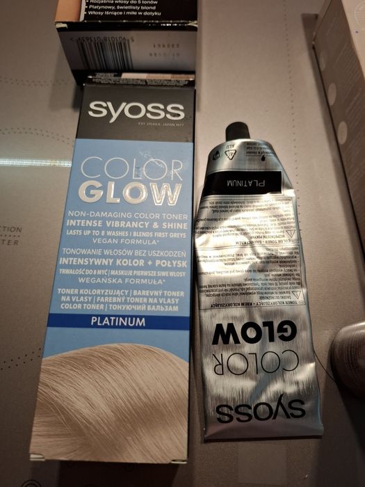 Platynowy biały blond farbowanie rozjaśniacz i tonery