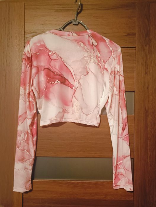 Crop top marmurkowy