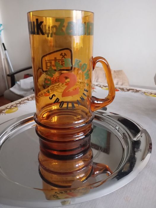 Kufel zabytkowy z biesiad kopalnianych