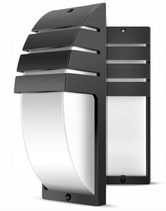 Lampa, Kinkiet elewacyjny czarny  LED 1x E27