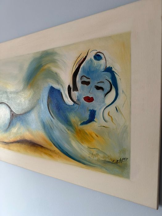 Tela pintada a óleo
