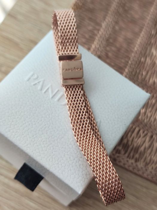 Bransoletka Pandora Reflexions rose gold rozmiar 17