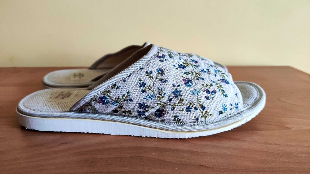 Kapcie, laczki ekologiczne 100% len