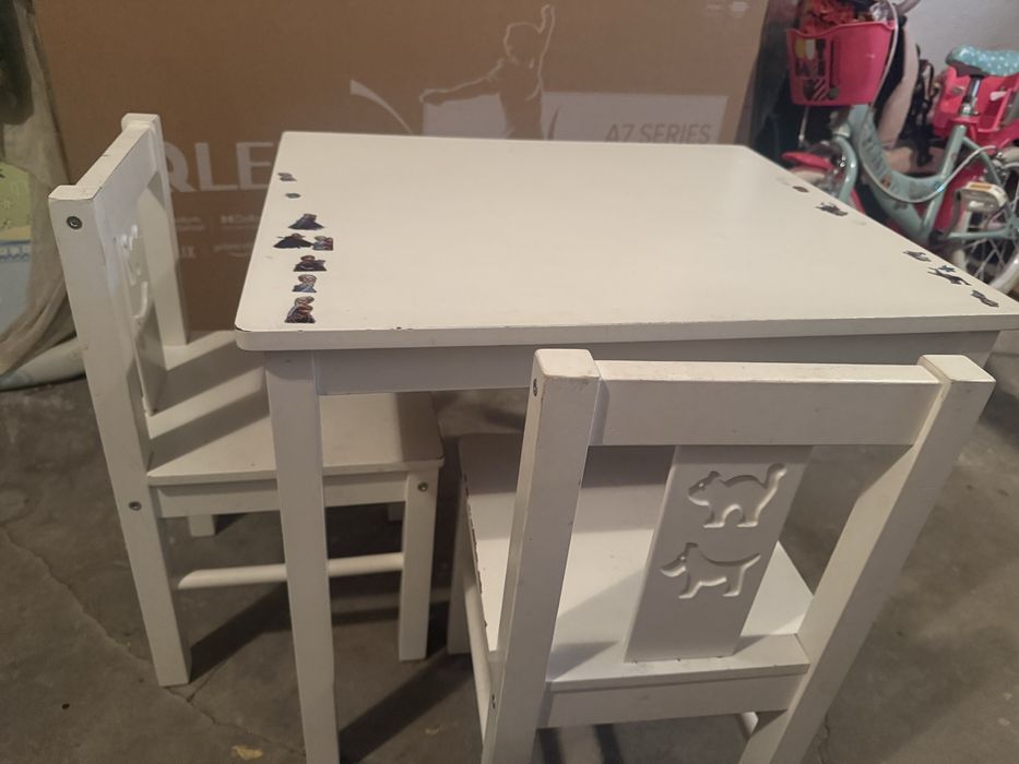 Stolik  +krzesla ikea dzieciecy
