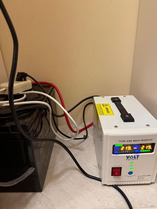 Інвертор volt polska, sinus PRO 800E,комплект