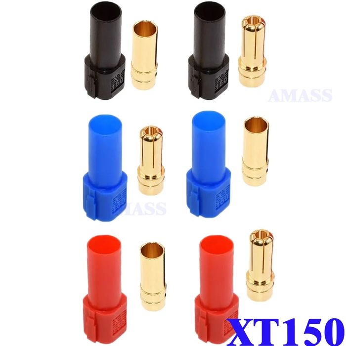 amass xt150 bullet connector фазні конектори силові роз'єми разъём rc