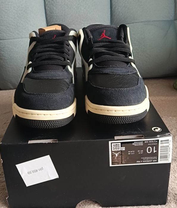 Nike Air Jordan 4 RM black white 10 us