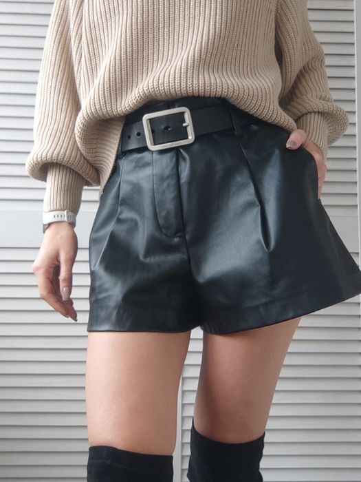 Шкіряні шорти zara