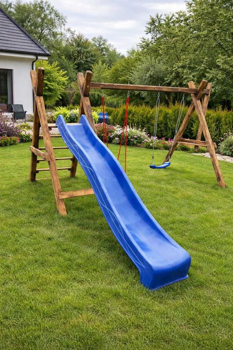 Plac zabaw, zjeżdżalnia, huśtawka dla dzieci