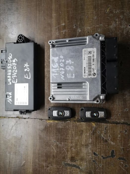 komputer sterownik silnika dde 8506281 bmw e87 e90 e84 2.0d n47 316d 0281016068 2 klucze cas 3