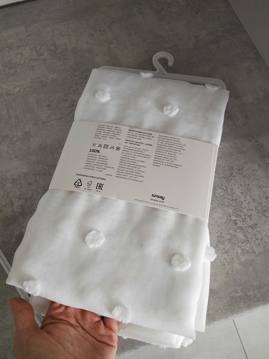 Тюль нова 2 шт, Sinsay