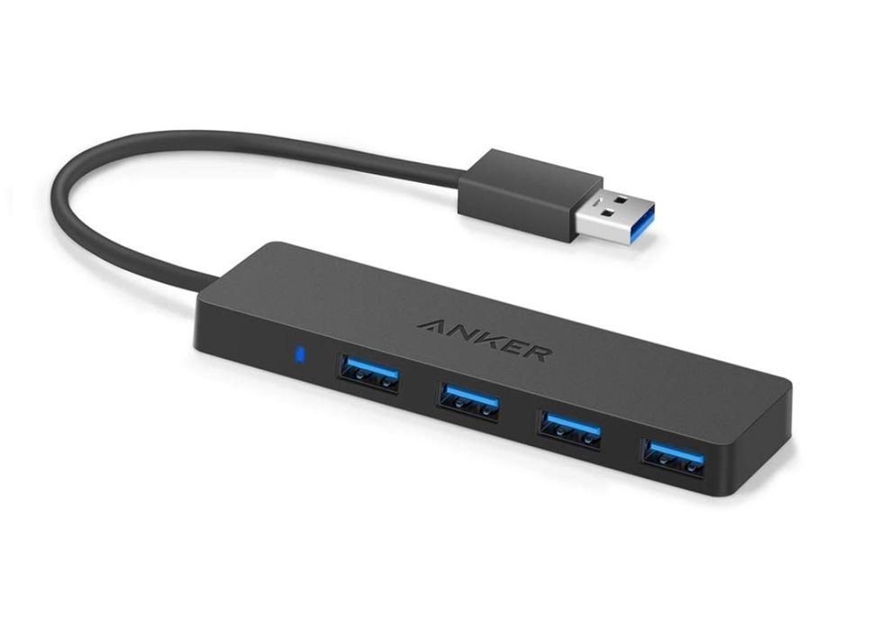 Anker AK-A7516 Usb Hub, 4 porty, Czarny port łącznik