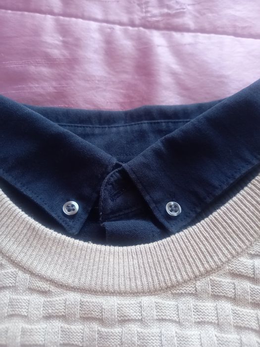 Męski sweter z kołnierzykiem Next  M