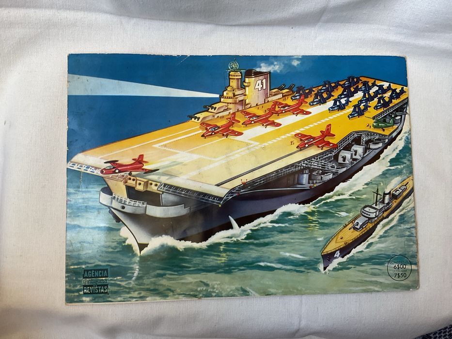 Caderneta antiga Navios e Navegadores, incompleta